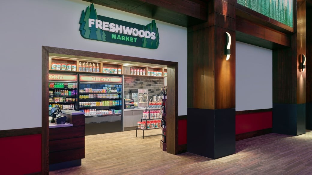 View of Freshwoods Market store front