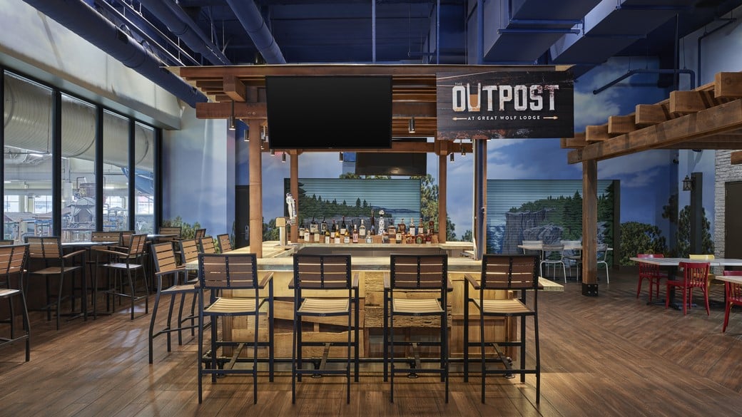 Bar tender at The Outpost