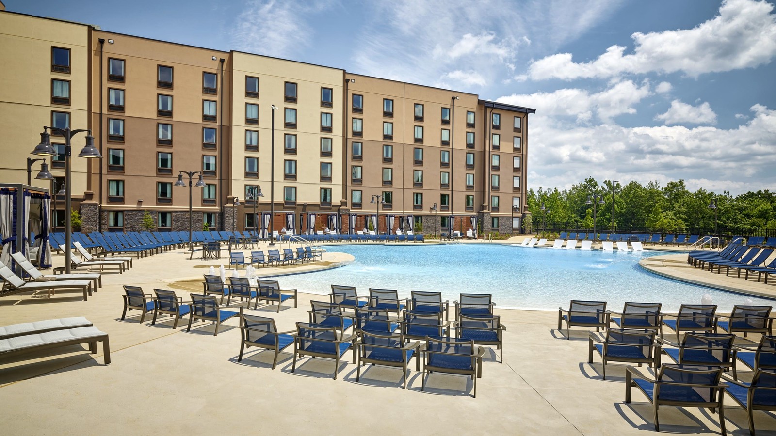 View of the outdoor pool in Perryville, MD