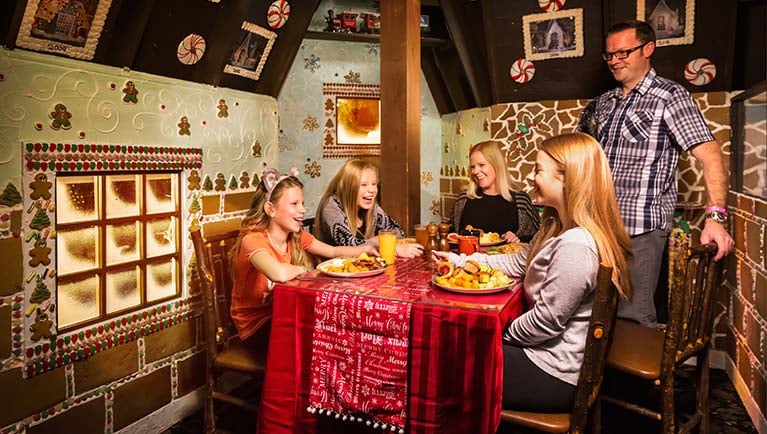 gingerbread house dining