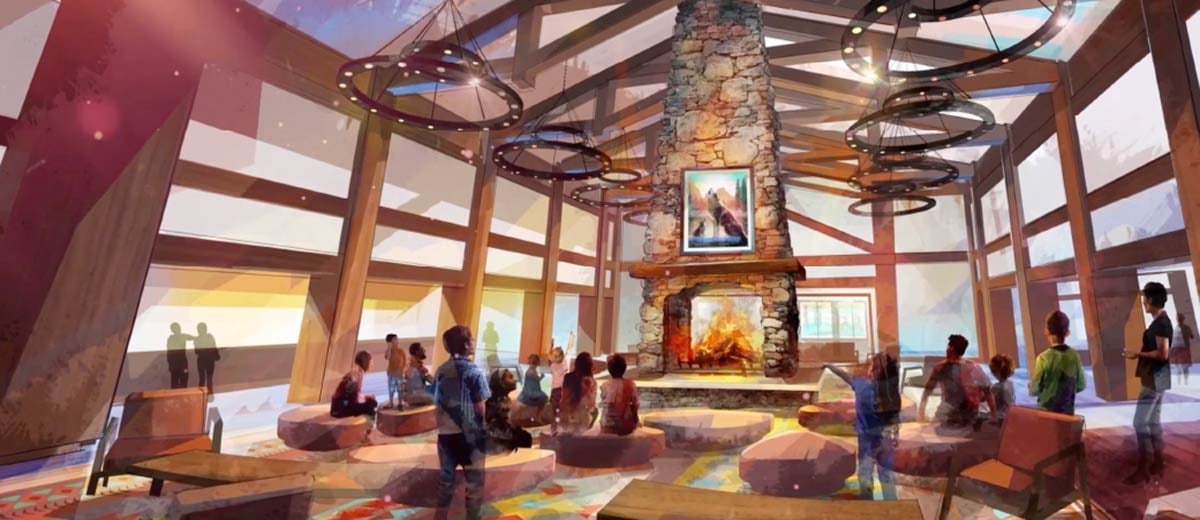 Sunrise in the lobby