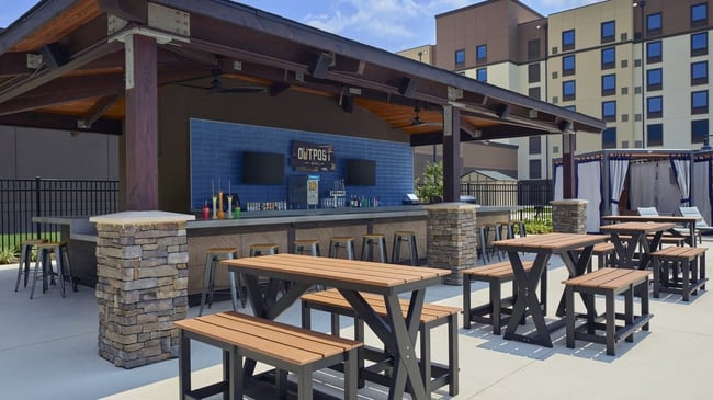 Bar tender at The Outpost