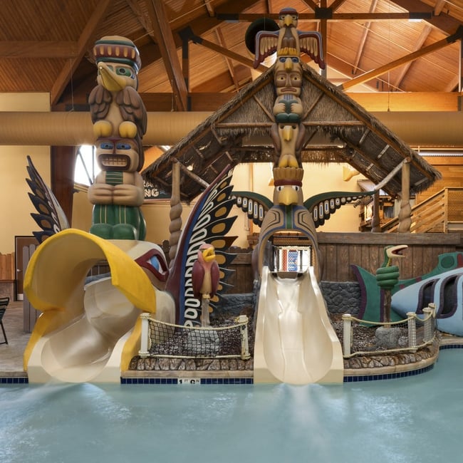 Whooping hollow waterslide at Great Wolf Lodge Wisconsin Dells