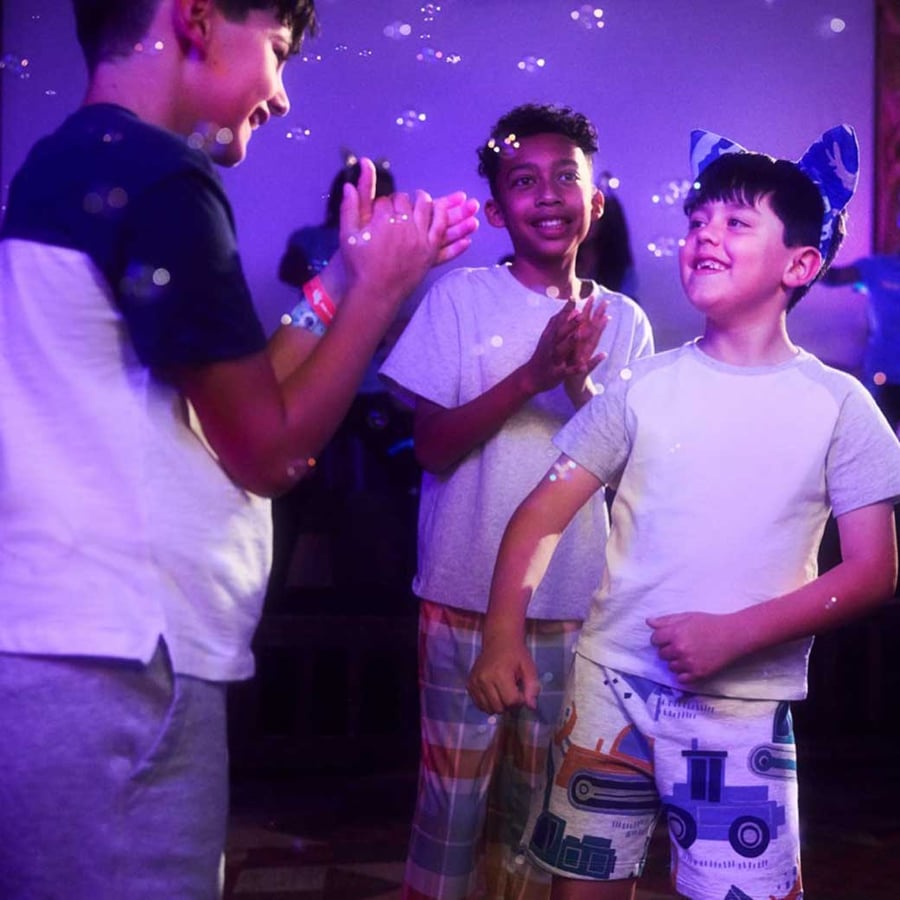 Three kids dancing