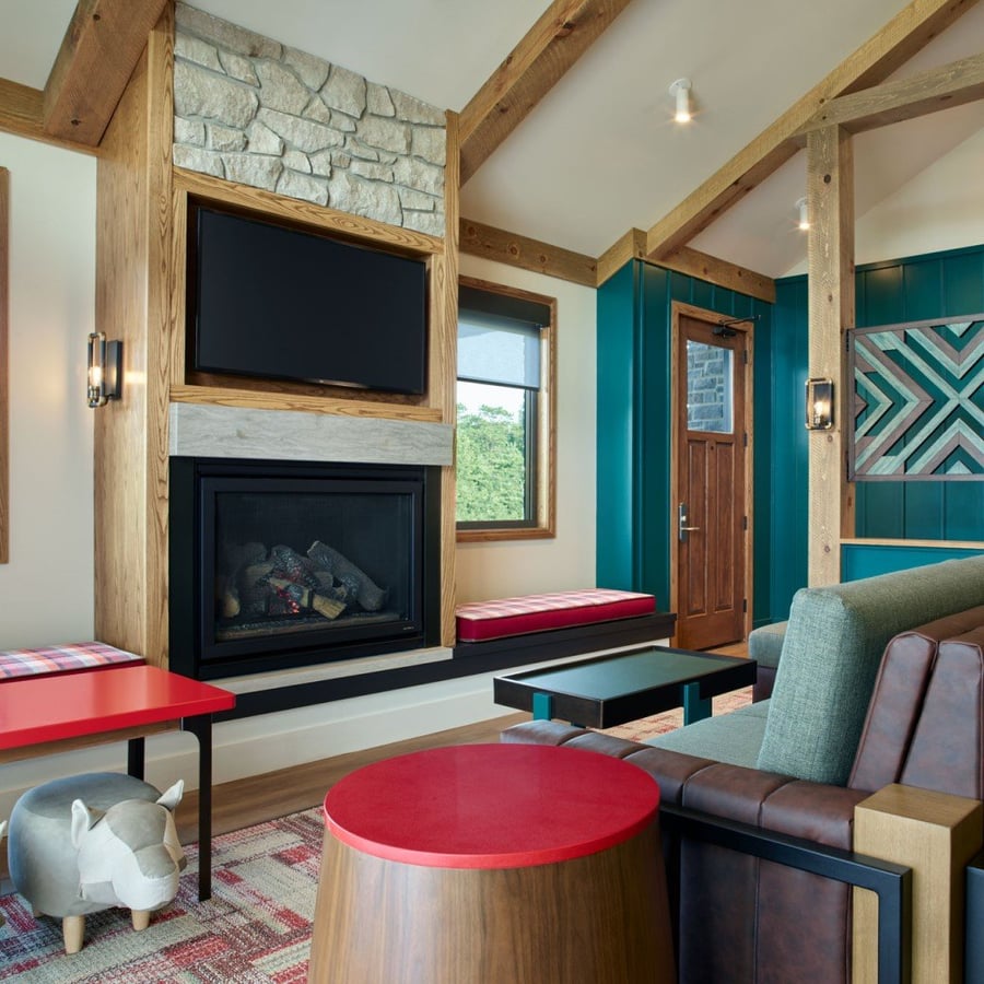 Poconos Villa Family Room