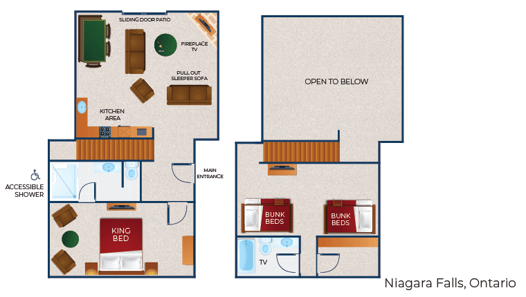 Floor plan of a cottage