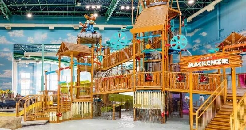 Fort Mackenzie located inside the indoor water park at Great Wolf Lodge Gurnee, IL resort.
