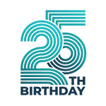 25th birthday logo