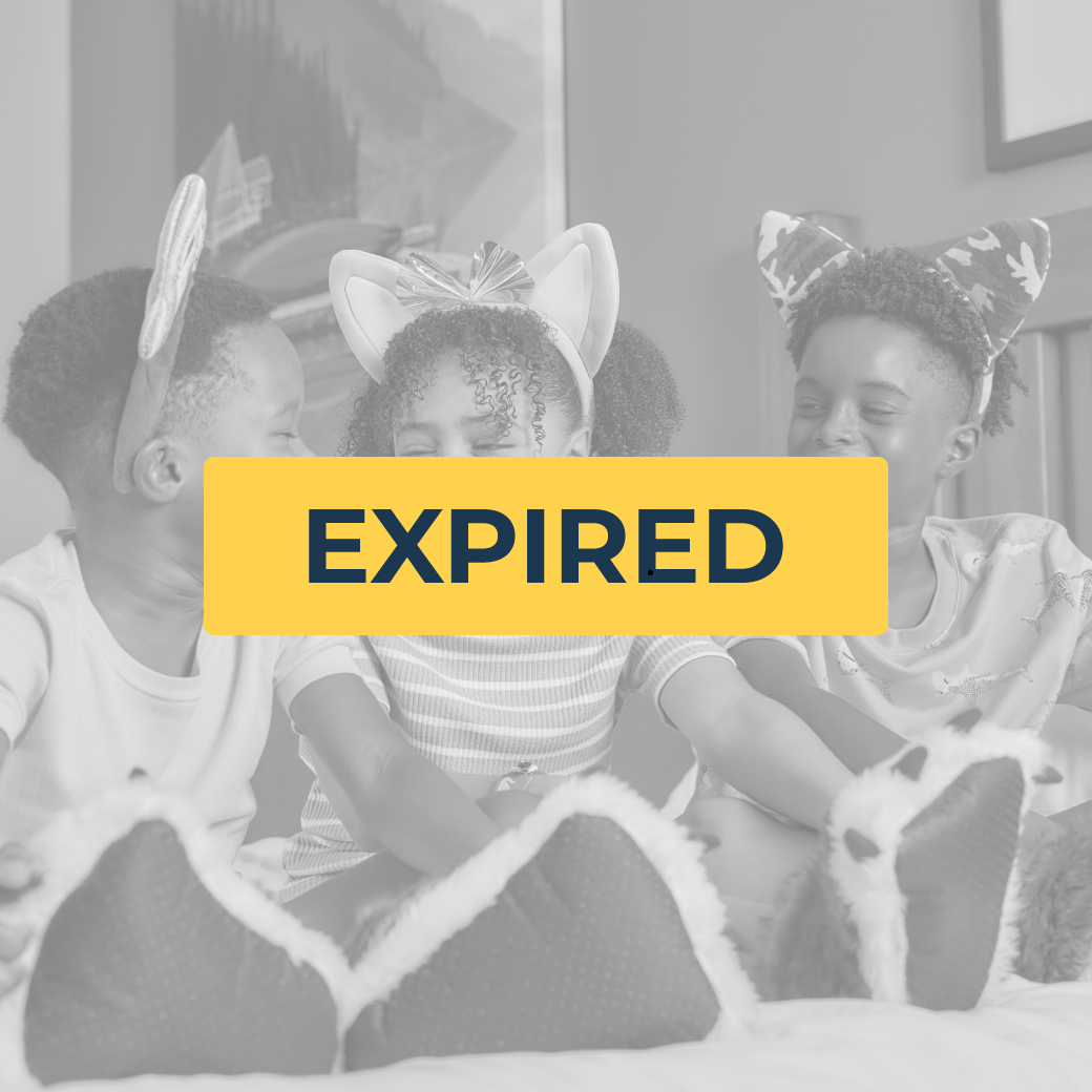 three kids wearing wolf ears and laughing 