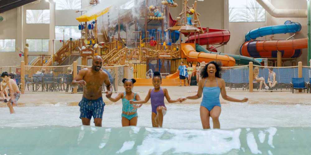 Indoor Waterpark At Great Wolf Lodge is one of the biggest indoor waterparks in the US