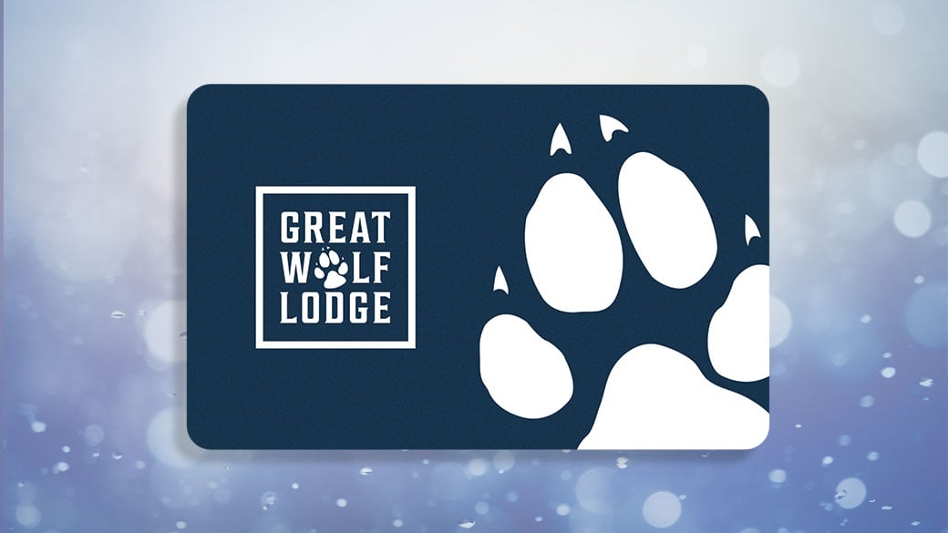 Gift card for great wolf