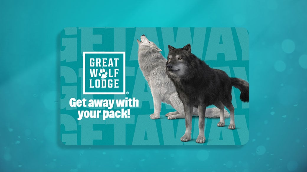 get away with your pack wolf card