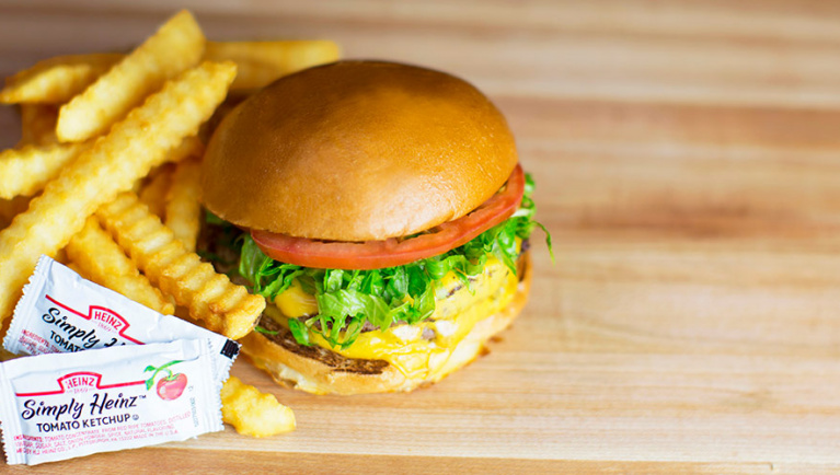The burger from Timbers