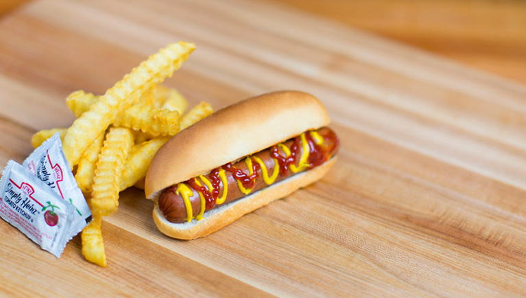 A hot dog from Timbers 
