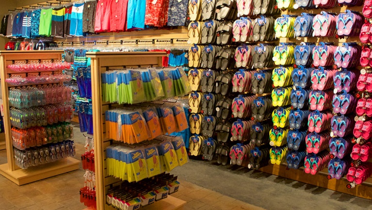 Flip flops, swim wear, and more 