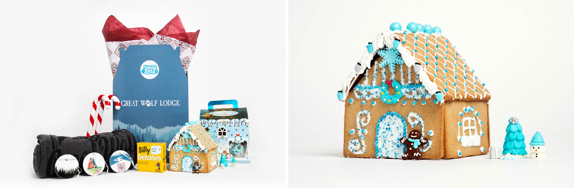 An assortment of offerings from the Snowland Family package.