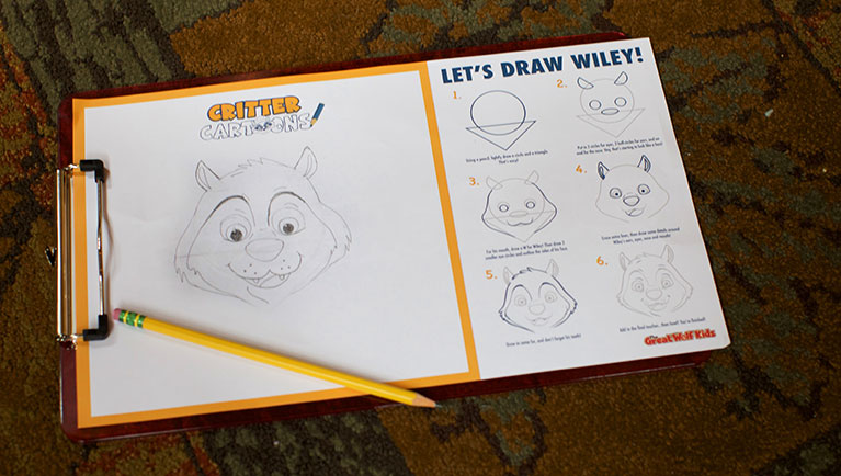 Drawing event sketch book materials