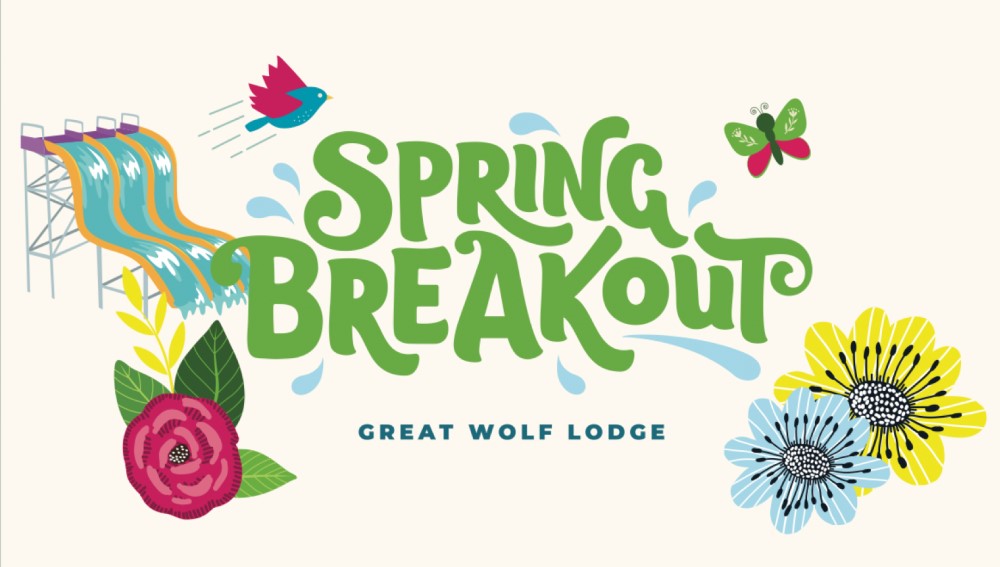 Logo for the Spring Breakout event, exclusive to Great Wolf Lodge.