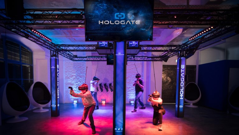 a group a children enjoying virtual reality game