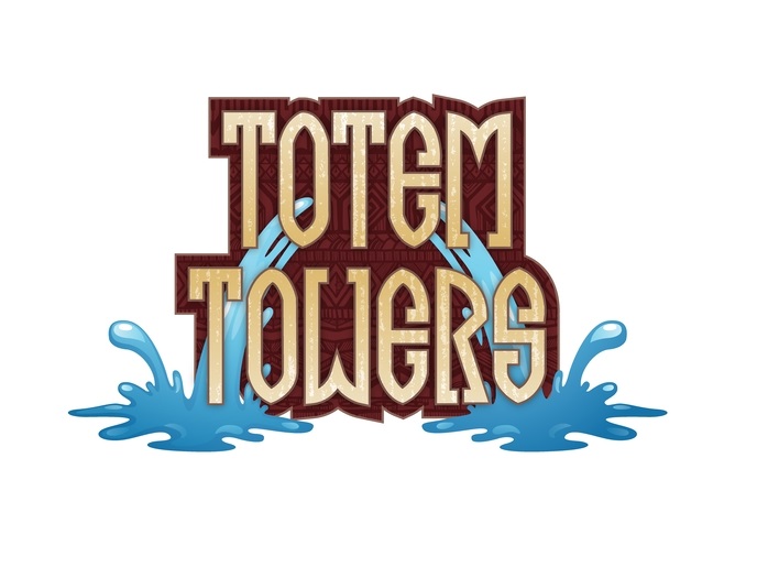 The logo for Totem Towers water slide