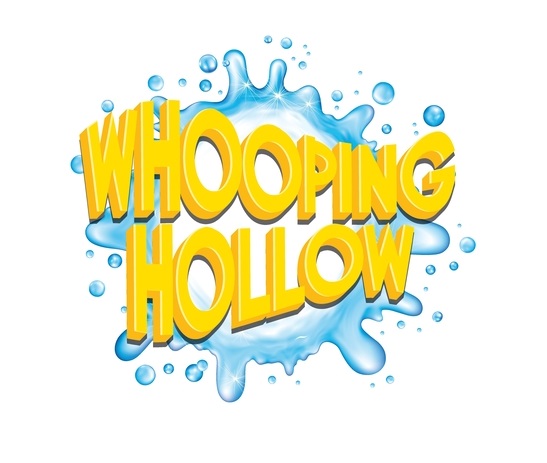 The logo for Whooping Hollow at Great Wolf Lodge indoor water park and resorts.
