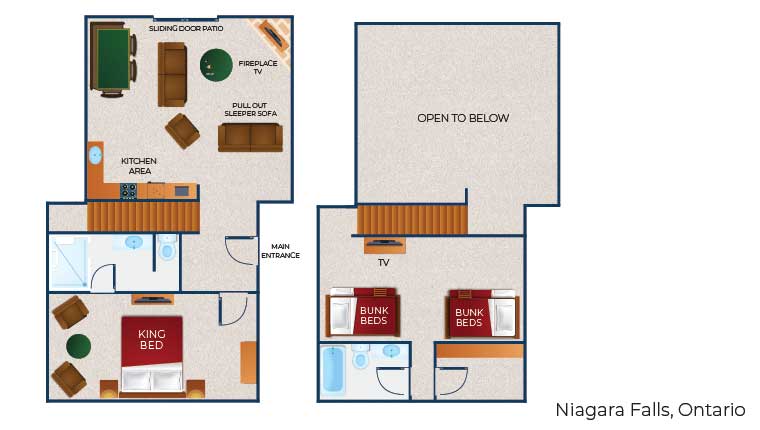 Floor plan of a cottage