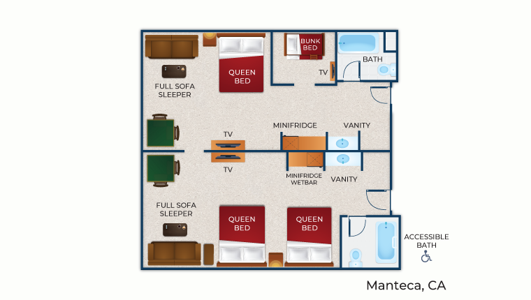 Deluxe Wolf Den Suite (Accessible Bathtub) Premium Suite