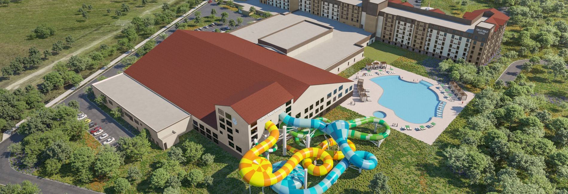 Great Wolf Lodge Webster resort rendering