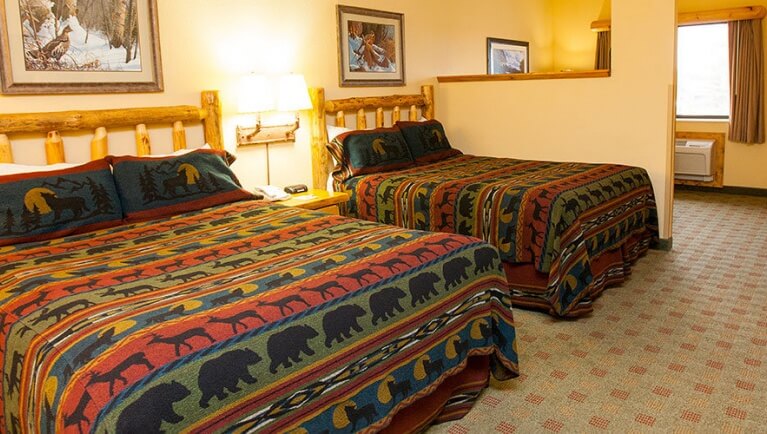 The full beds in the Great Frontier Loft Condo