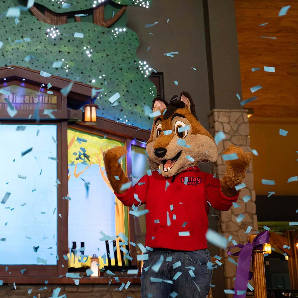 Grand lobby celecration at Great Wolf Lodge Grapevine