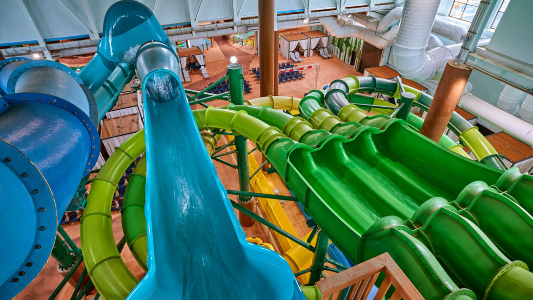 new water park slides in the Poconos