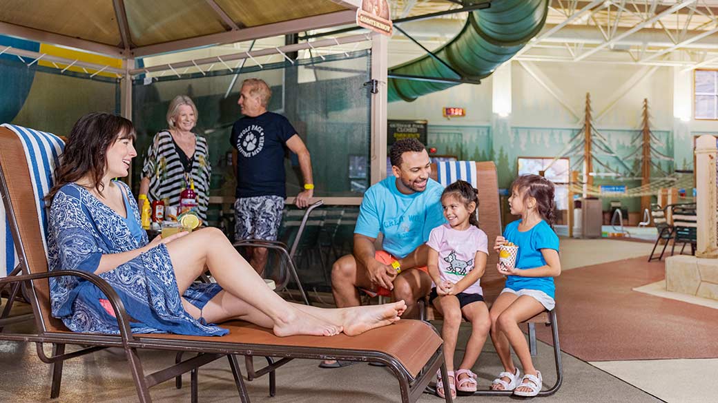 front view of indoor Premium Cabana