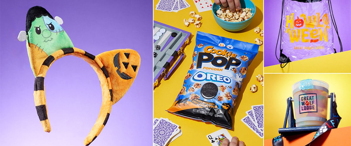 layout of various items included in the HowlOween package