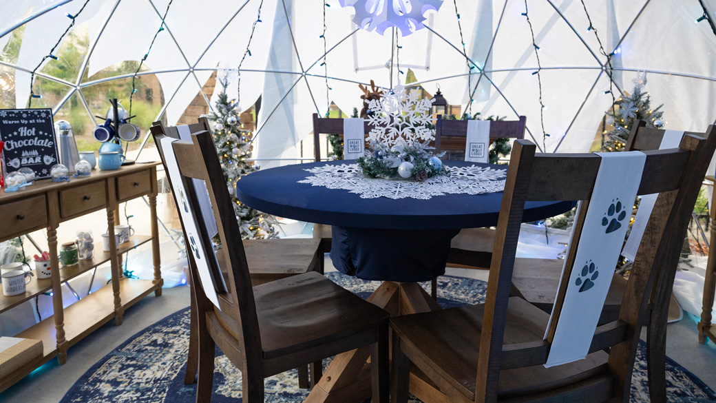 interior of the snow globes