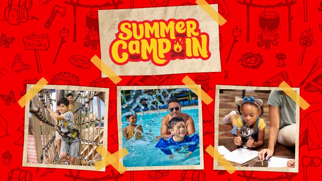 Illustration of Summer Camp-In at Great Wolf Lodge