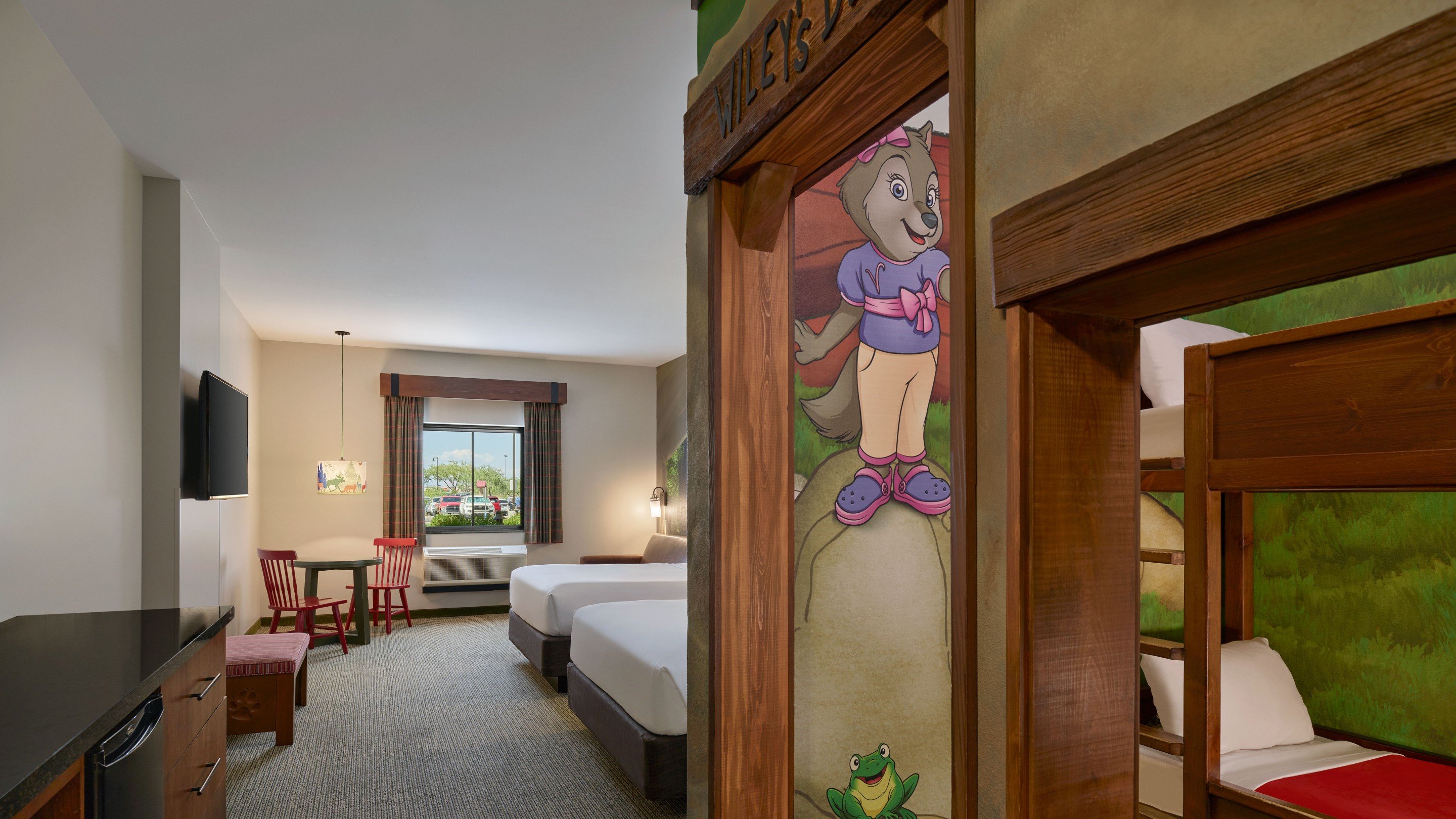 Overall view of the Family Wolf Den Suite