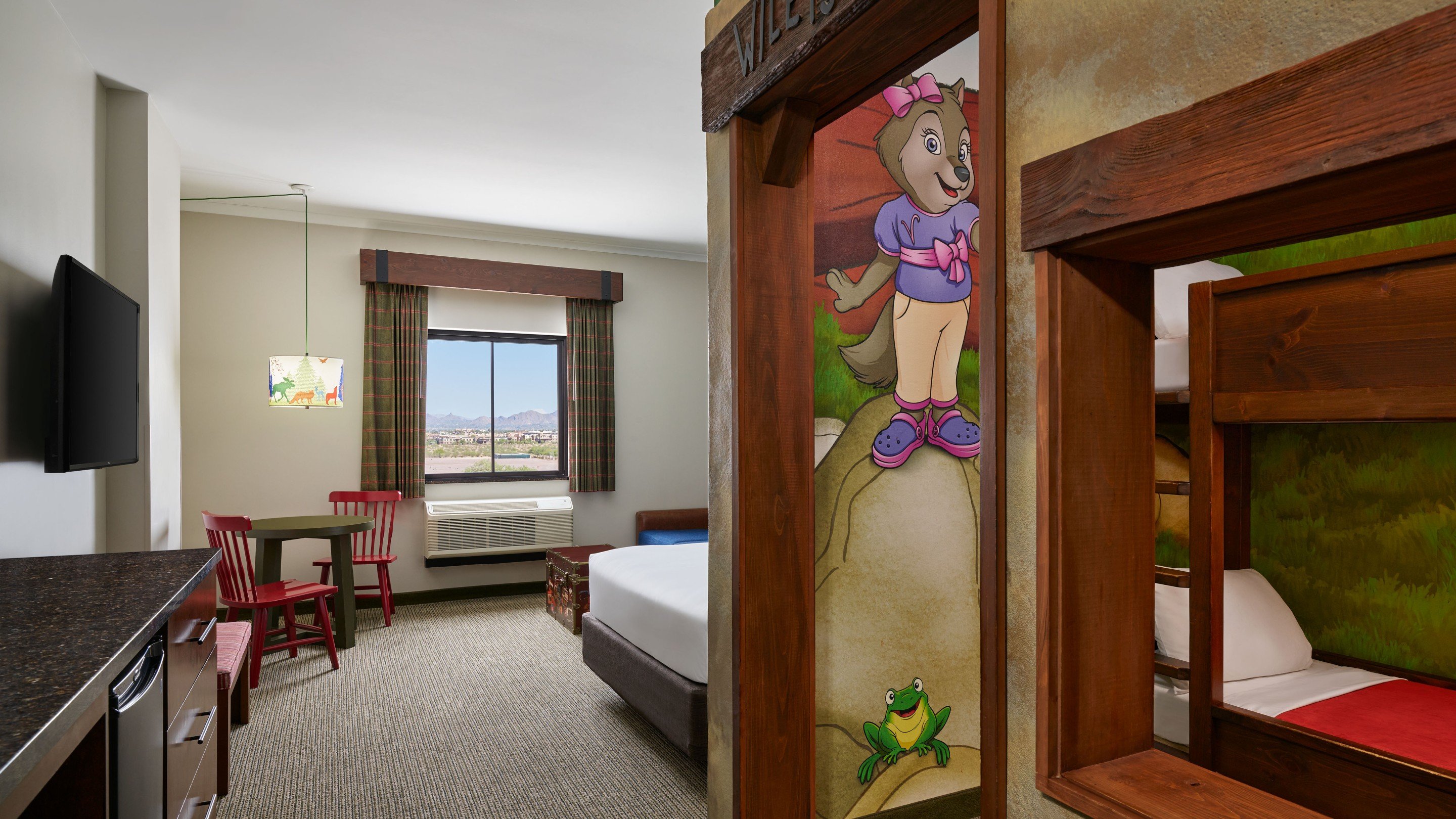 Family suite with themed bunk beds