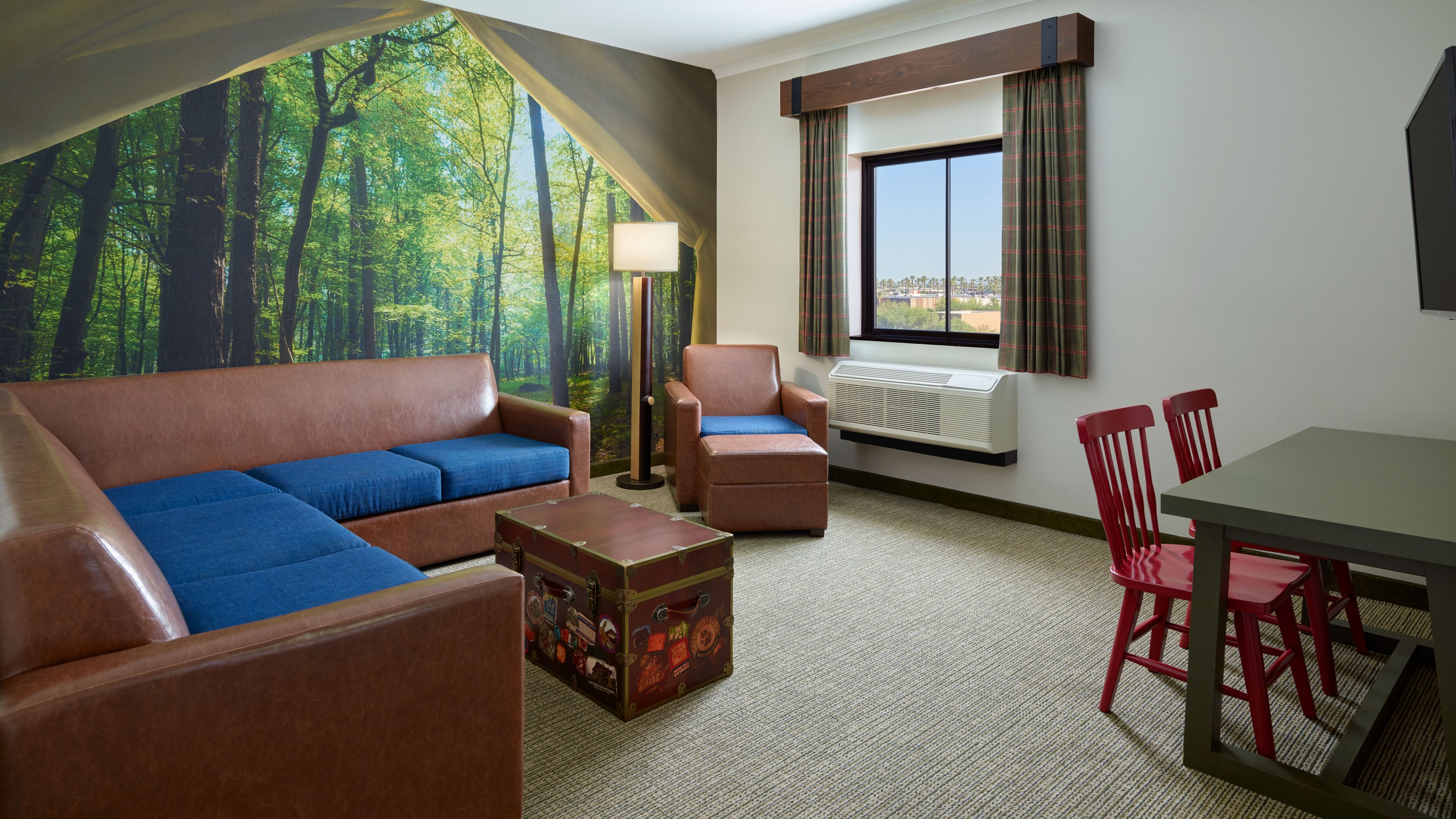 The Living area in the Grizzly Bear Suite