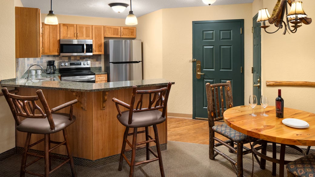 kitchen in a condo