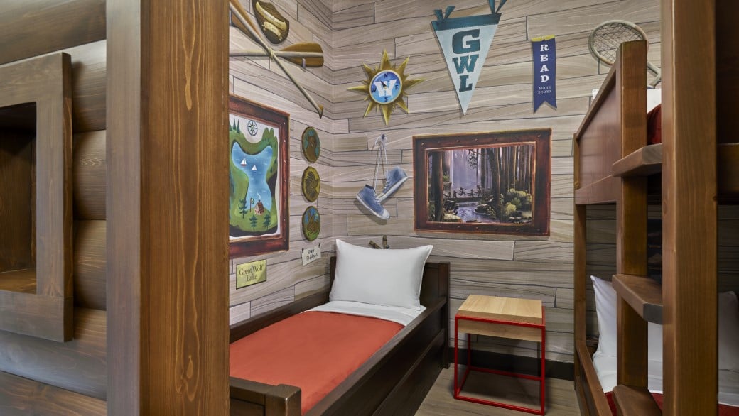 Deluxe Kid cabin at the suite at Great Wolf Lodge