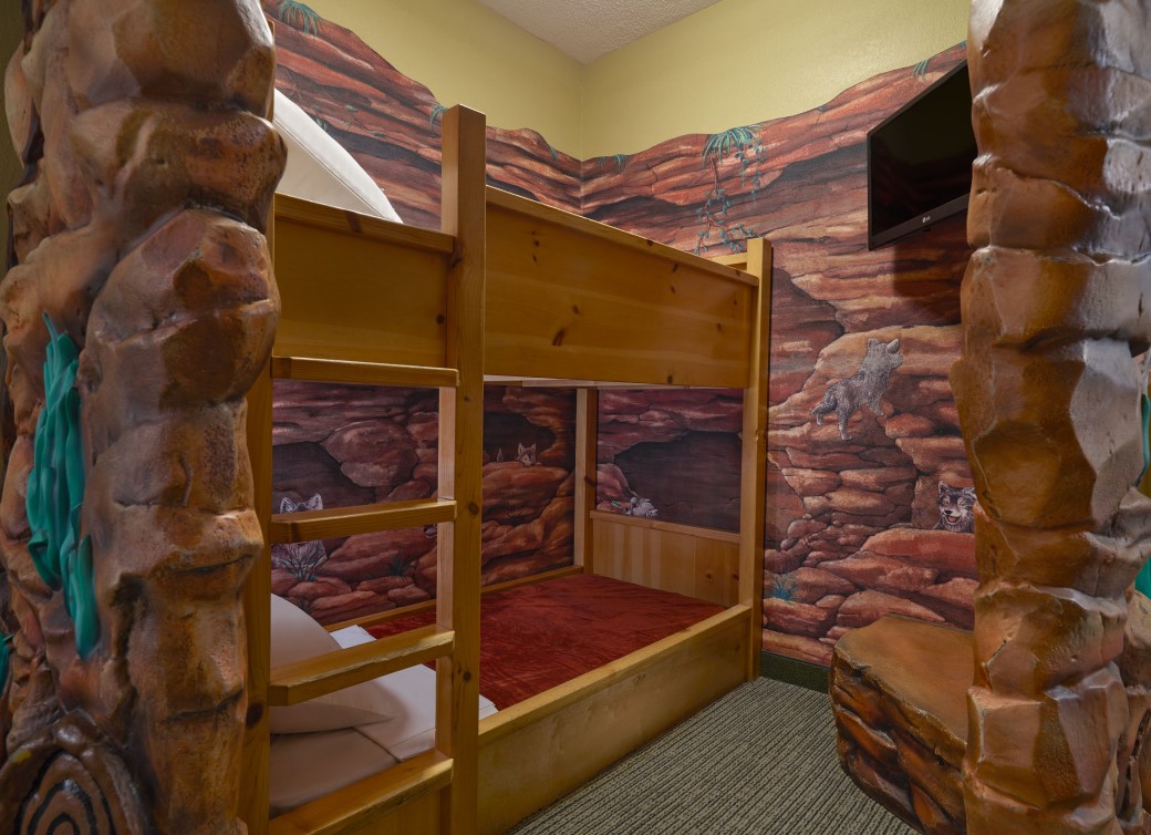 The inside of the wolf den