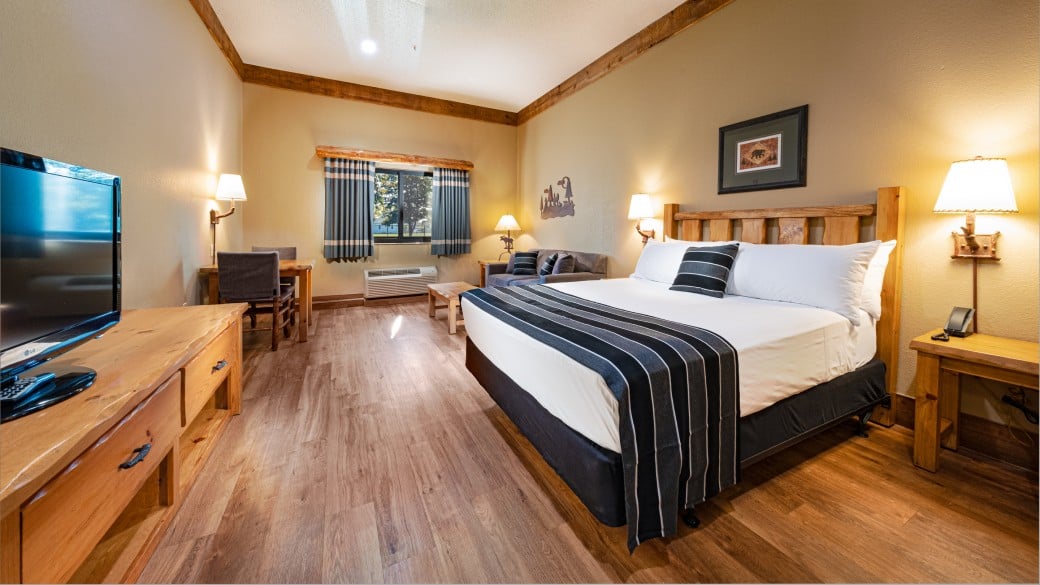 The Accessible Queen Sofa Suite at Great Wolf Lodge Niagara Falls, ON.