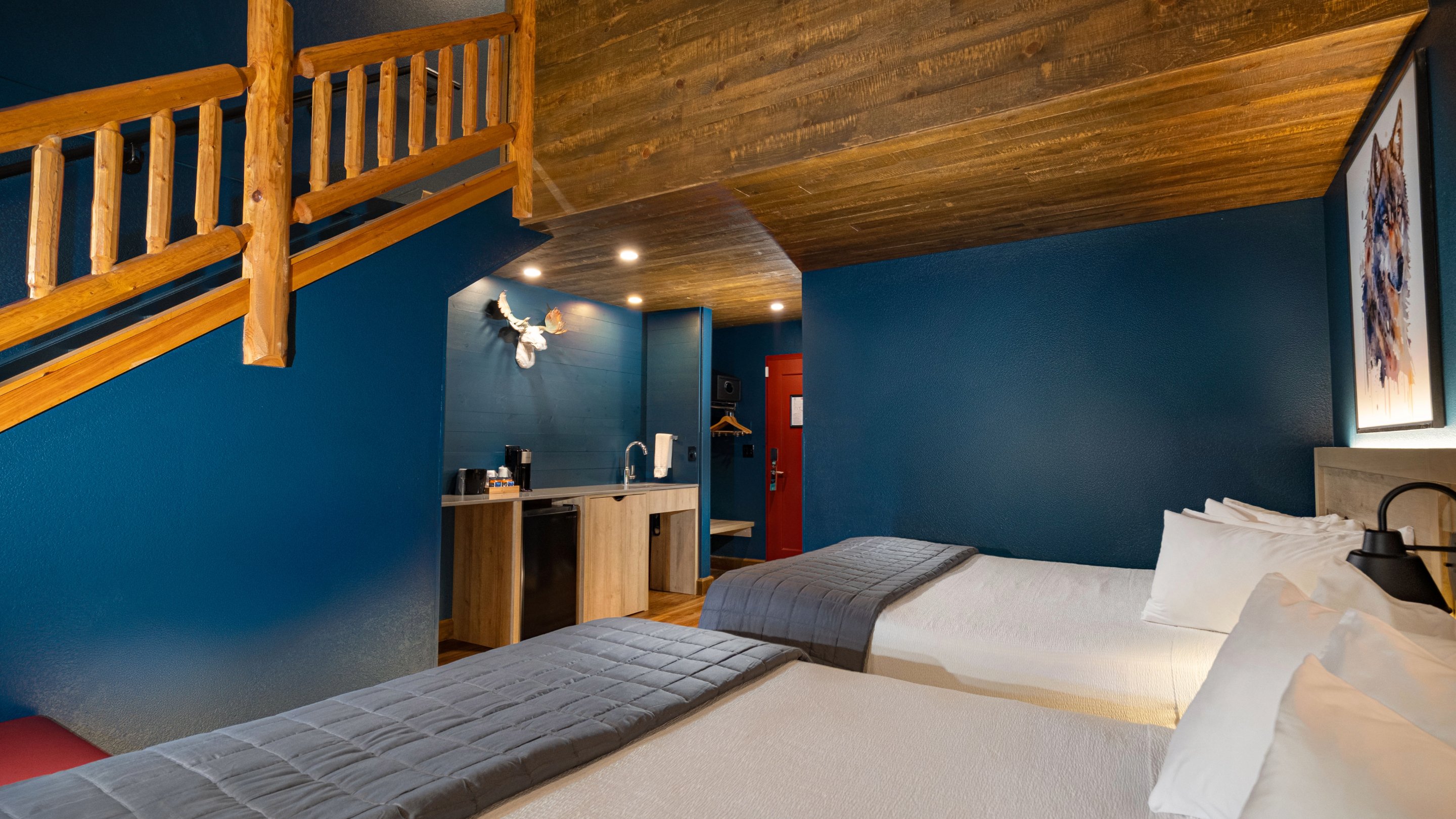 Woodland Loft suite view of the entrance