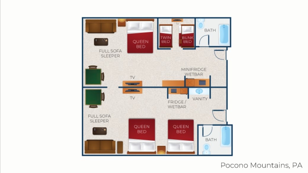 Floorplan of the suite