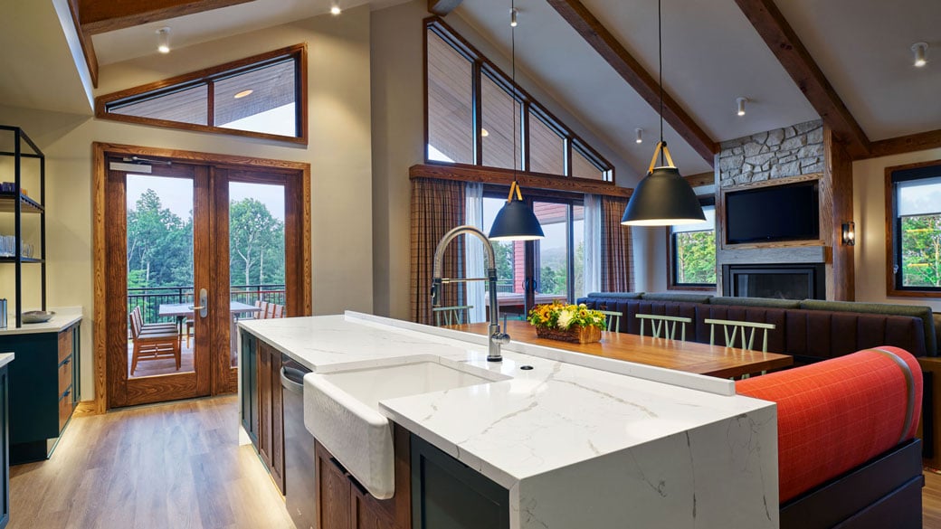 Kitchen area of the villa