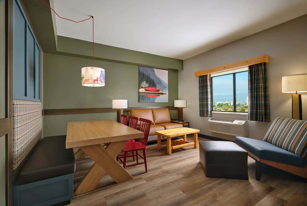 The Sleeper sofa in the Grizzly Bear suite