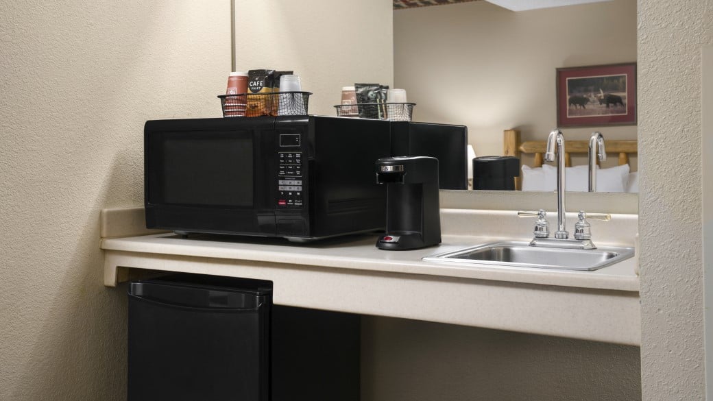 Microwave in the Majestic bear suite