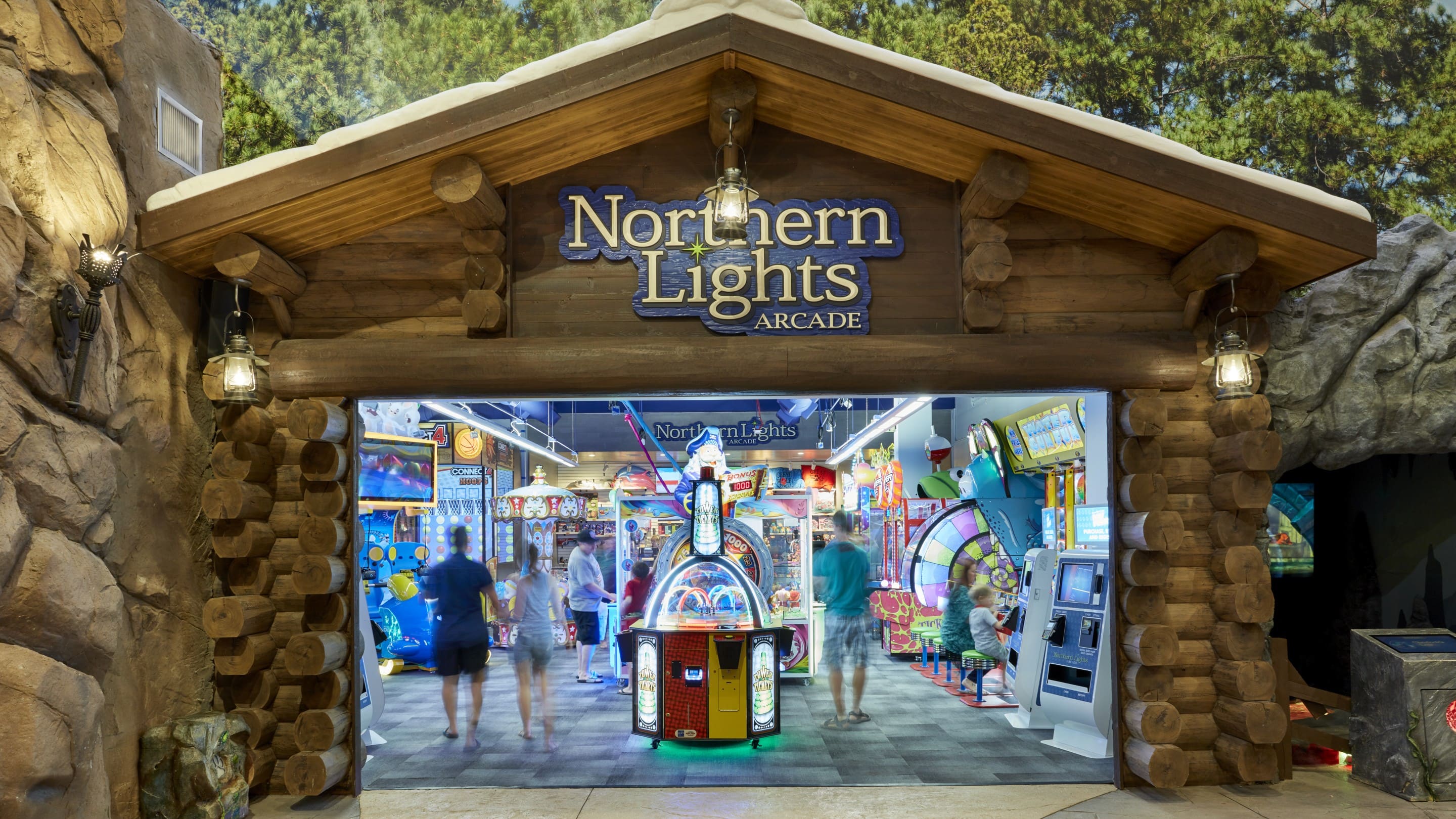 Northern Lights Arcade Entrance