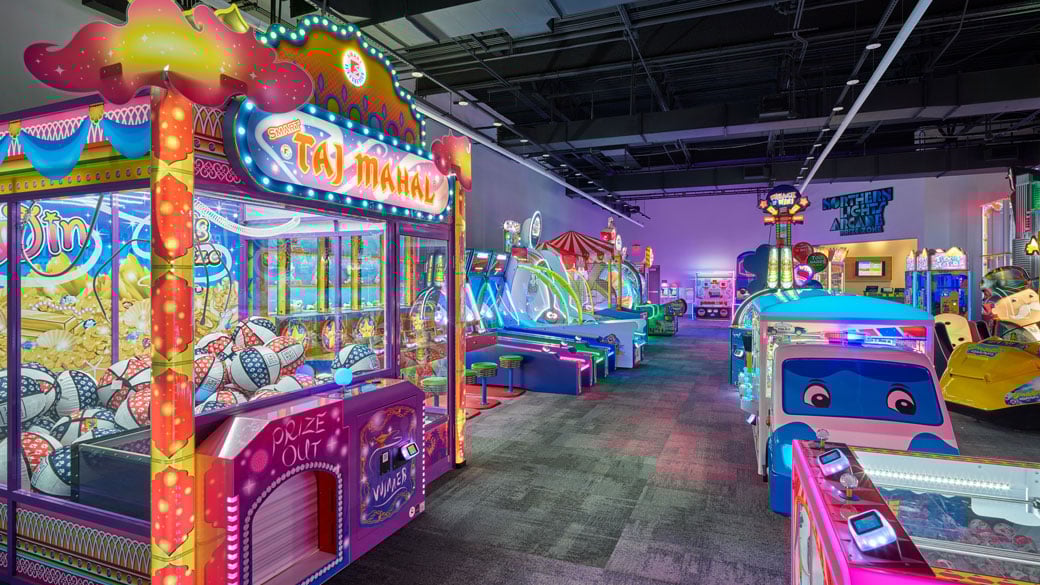 Inside Northern Lights Arcade