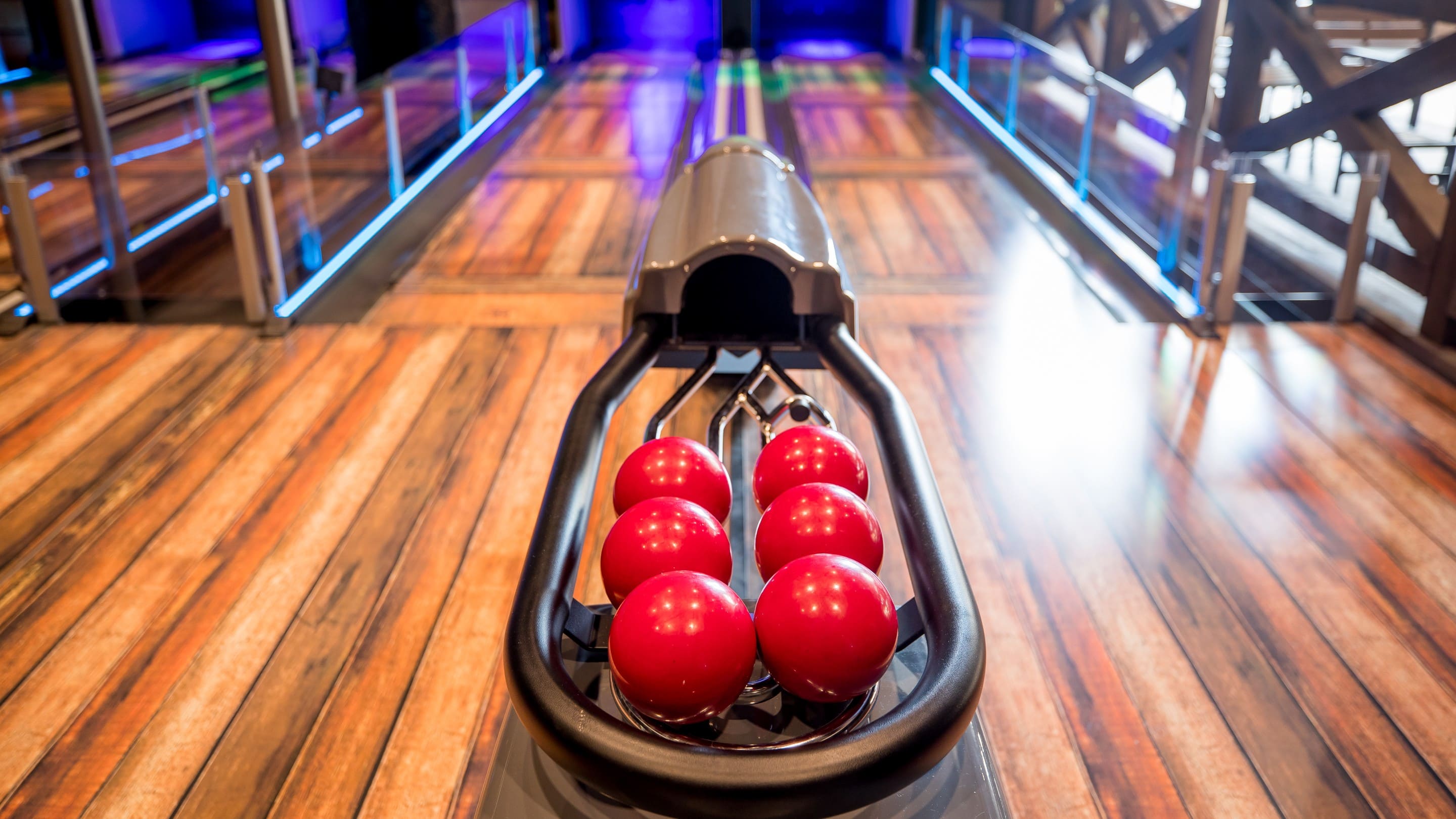 Stacked balls for bowling